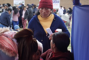 Asistente a campaña medica